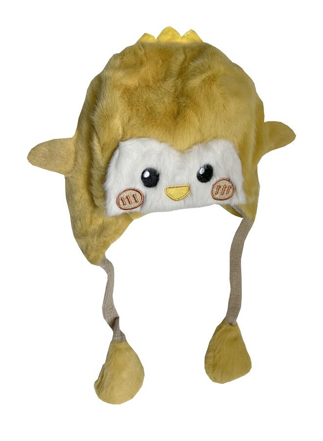 INFISPACE Kid's Panda Animal Costume Cap with Soft Fur Faux (Pack of 1, Random Color) (Yellow) - Image 1
